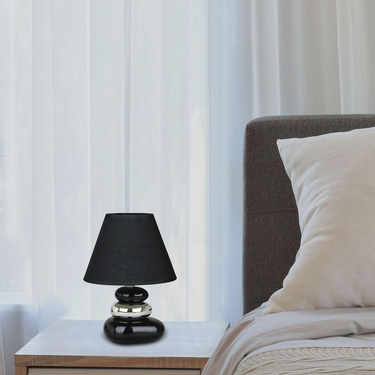 Rabalux Salem lampa stołowa 1x40W czarna 4950