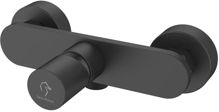 Sea-Horse Bluo Black bateria prysznicowa ścienna czarny mat BJV206B