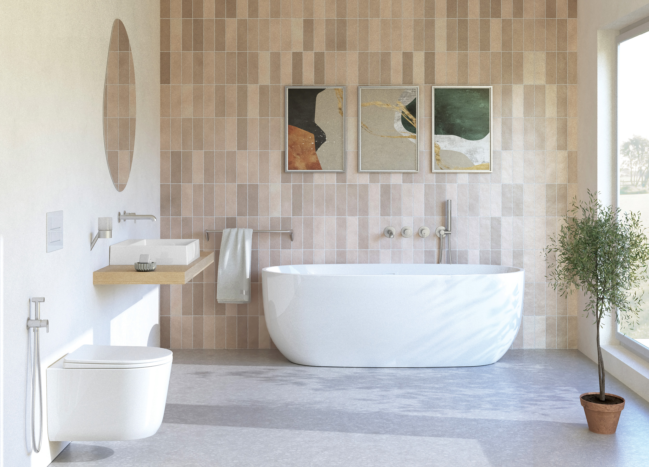 Deante Silia bateria bidetowa podtynkowa ze słuchawką typu bidetta stal BQSF34M - Wysyłka w 24h