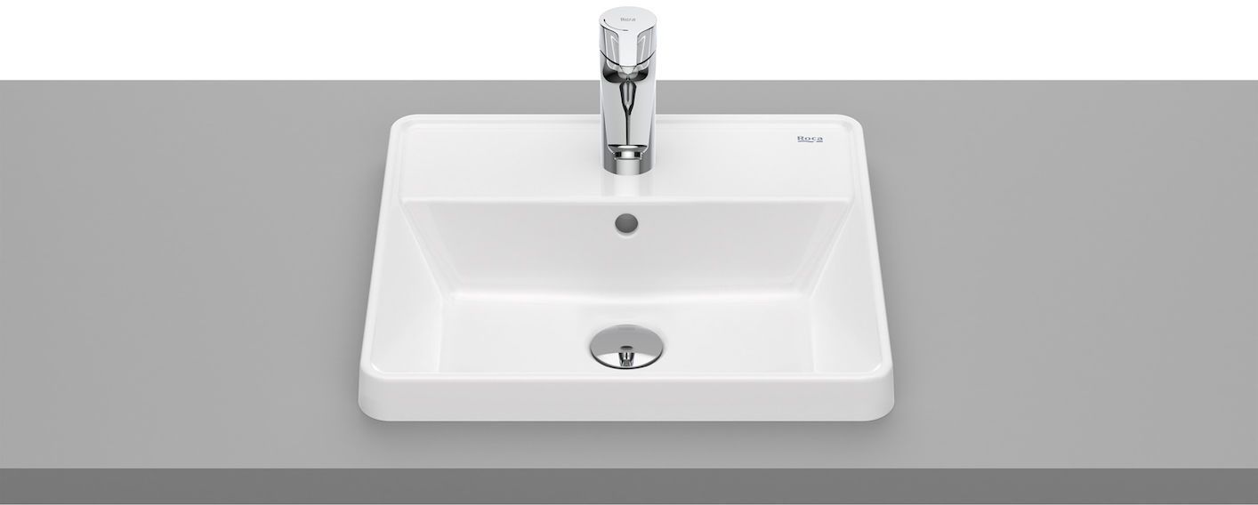 Roca Gap umywalka 42x39 cm prostokątna wpuszczana biała A3270Y9000 - Wysyłka w 24h