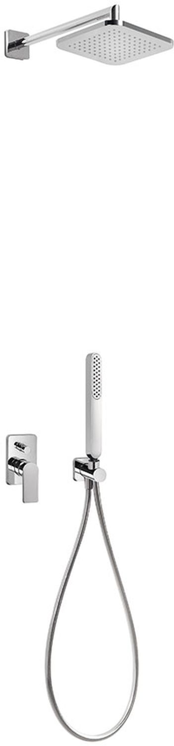 Tres Loft zestaw prysznicowy podtynkowy z deszczownicą chrom 200.180.02