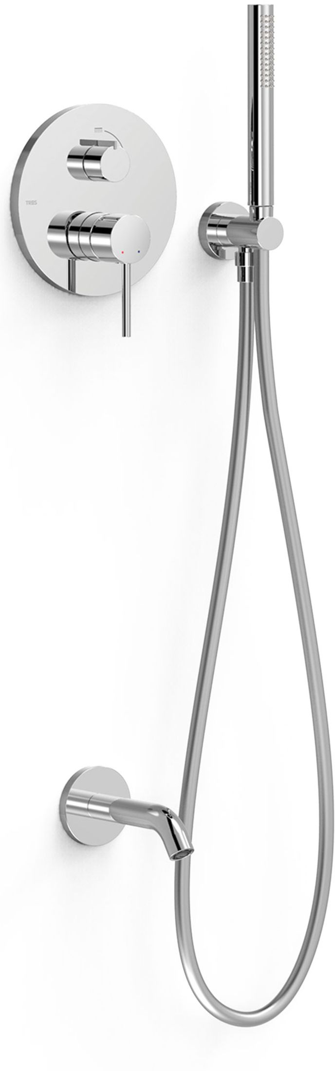 Tres Study Exclusive zestaw wannowo-prysznicowy podtynkowy chrom 26228006
