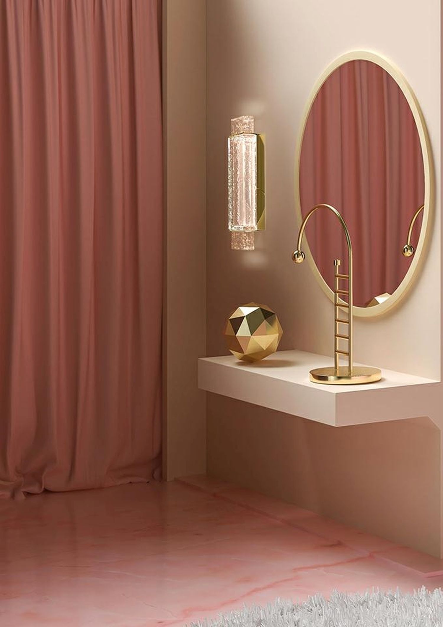 Moosee Tesoro kinkiet 1x6W LED złoty MSE010100328