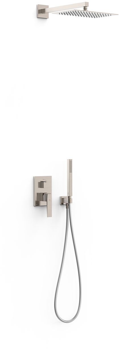 Tres Slim Exclusive zestaw prysznicowy podtynkowy z deszczownicą stal 20228004AC