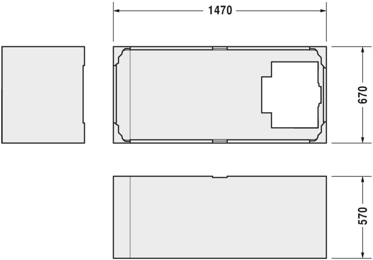 Duravit Starck nośnik styropianowy do wanny 791439000000000