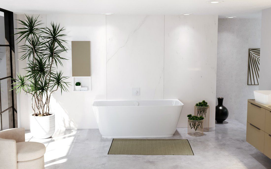 Polysan Skylla wanna przyścienna 169x75 cm prostokątna biała 72430