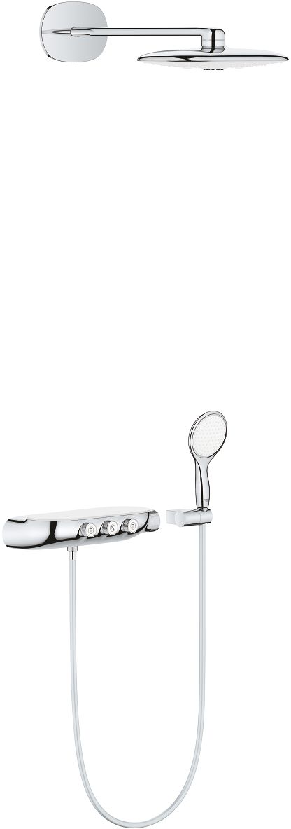Grohe Rainshower System SmartControl Duo 360 zestaw prysznicowy podtynkowy termostatyczny z deszczownicą chrom/biały 26443LS0