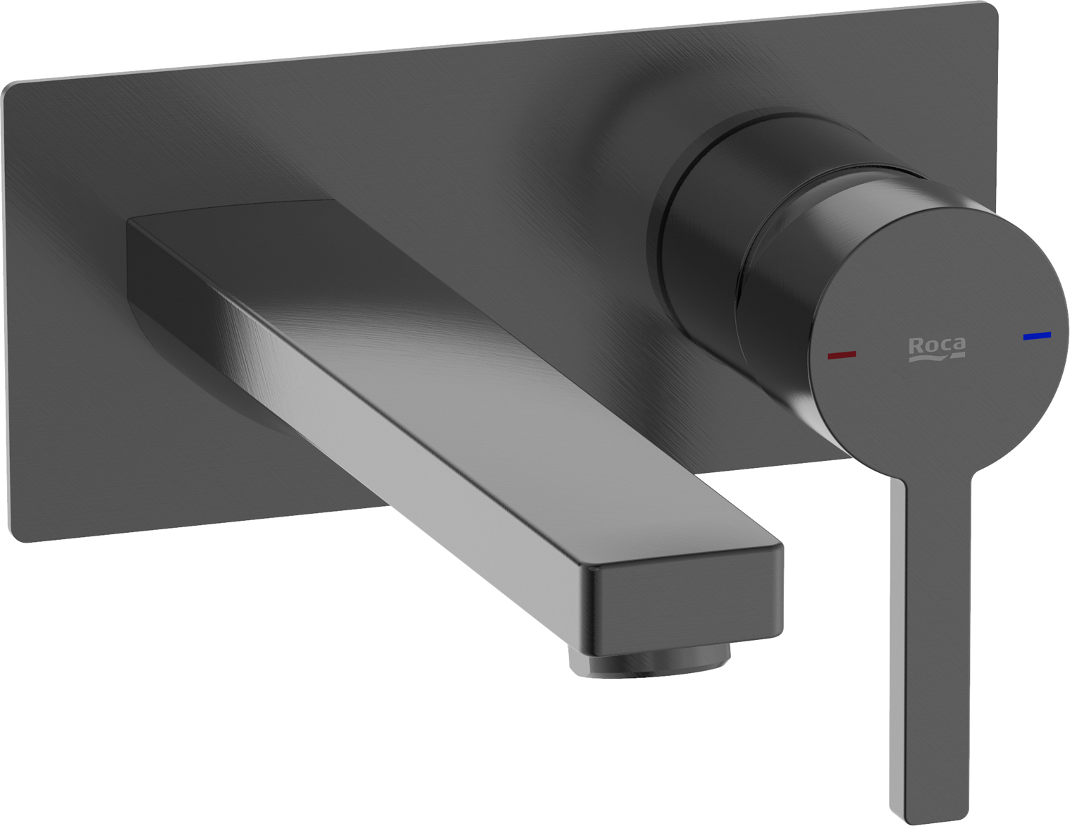 Roca Naia Black bateria umywalkowa podtynkowa czarna A5A3596NM0