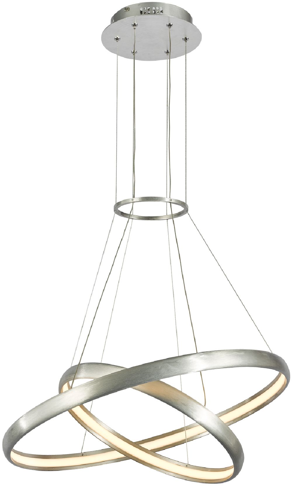 Italux Axel lampa wisząca 1x38 W aluminium MD17025-2A ALU+WH