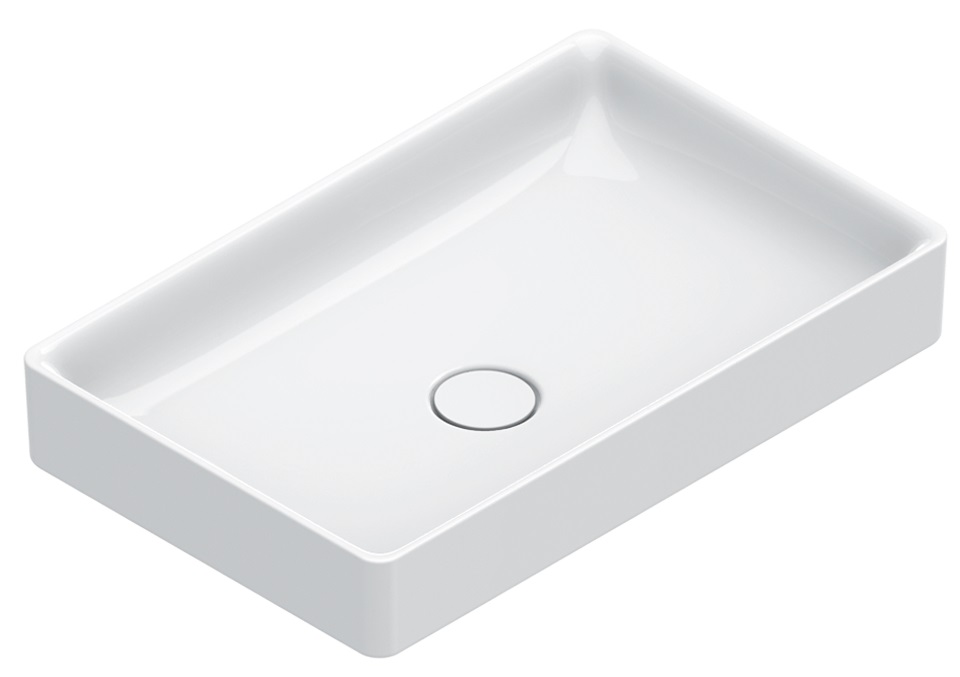 Catalano Green umywalka 60x38 cm prostokątna nablatowa biała 0422600001