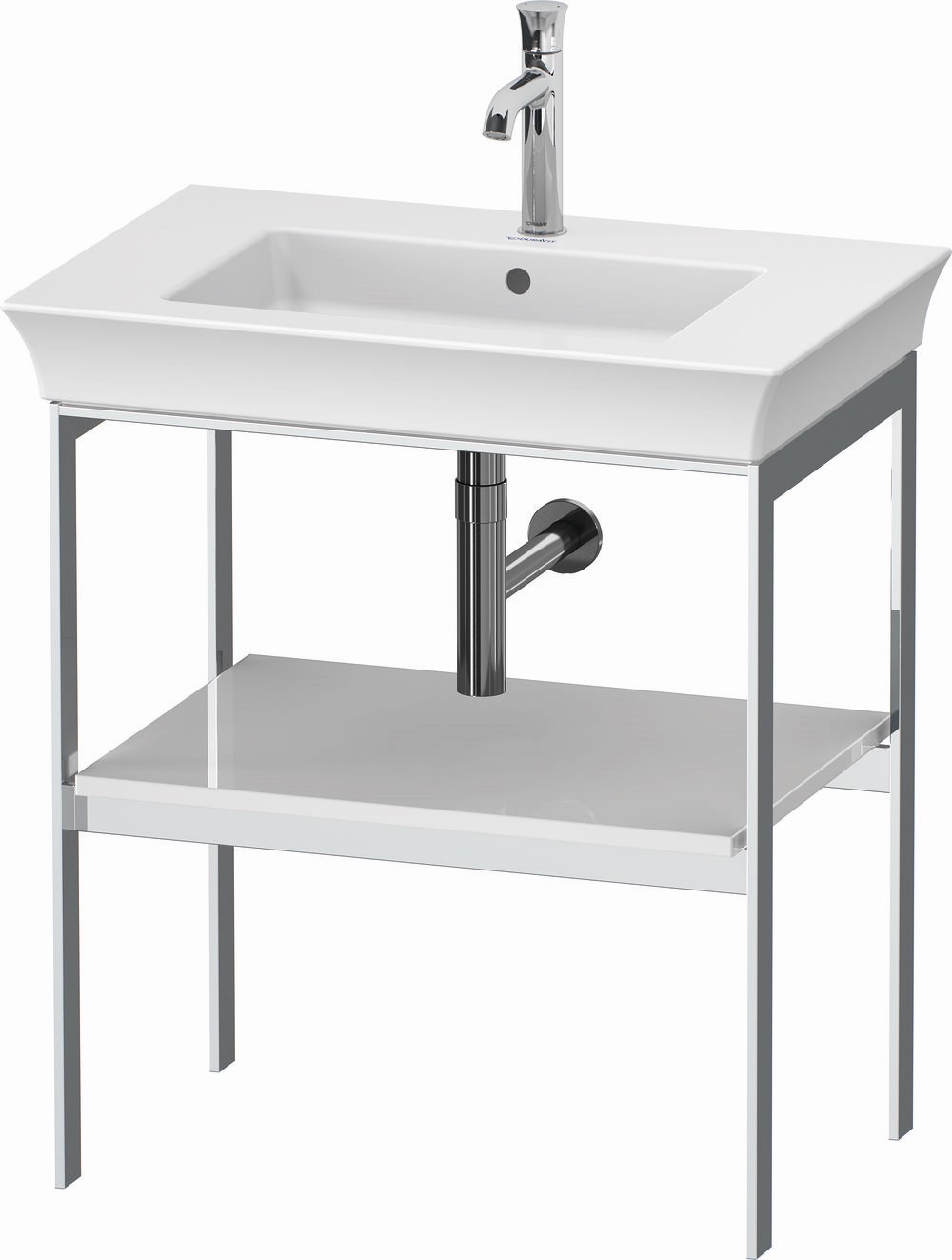 Duravit White Tulip konsola podumywalkowa 68,4x45x76 cm biała WT454008585