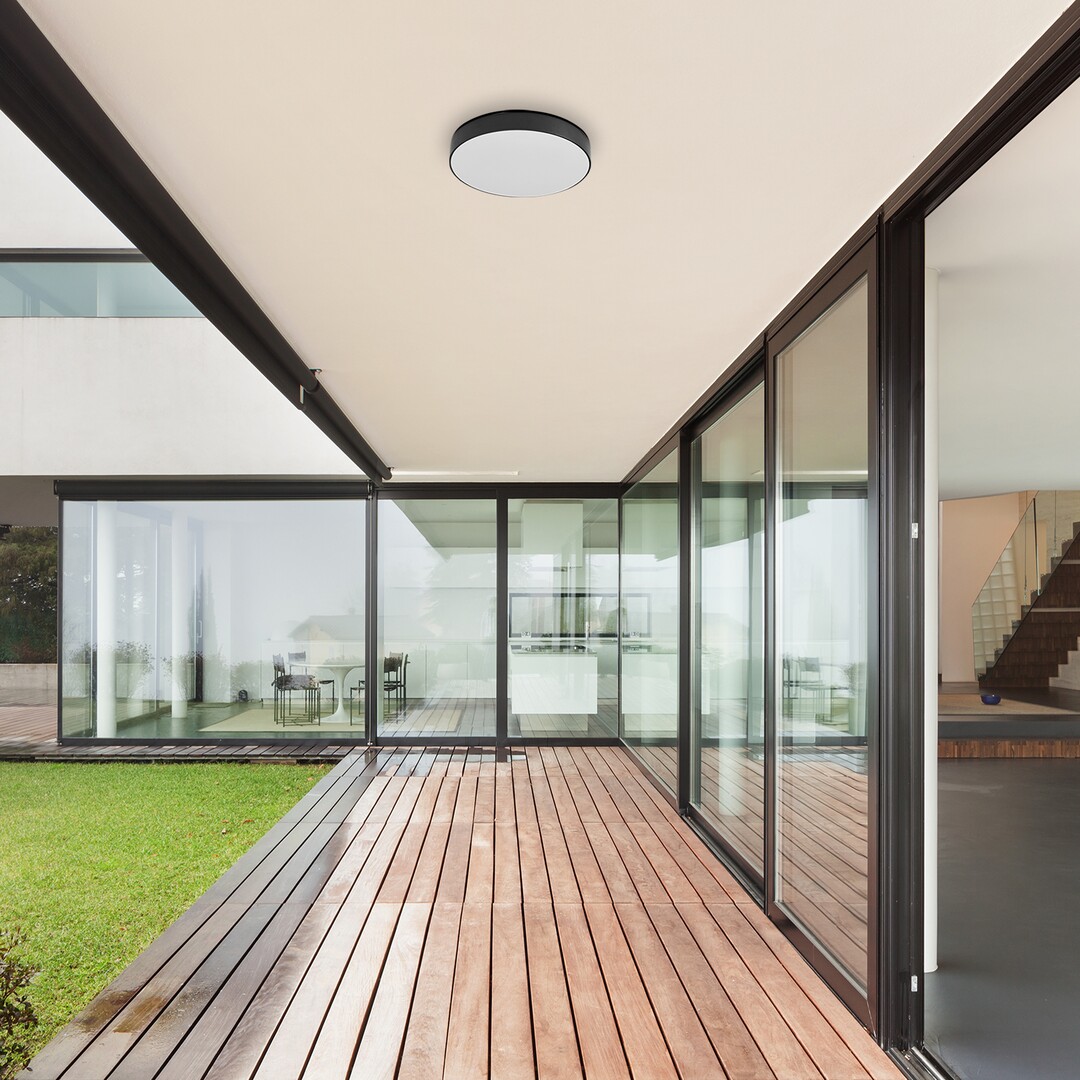 Rabalux Tartu plafon zewnętrzny 1x24W LED czarny mat/biały 7898 - Wysyłka w 24h