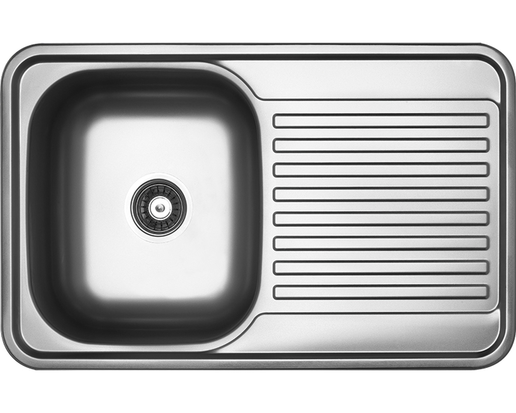 Kuchinox Faro zlewozmywak stalowy 78x48 cm wpuszczany len SKH311T