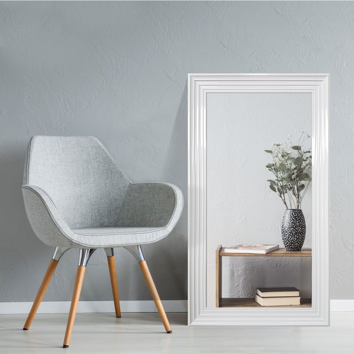 Ars Longa Malaga lustro 134x74 cm prostokątne biały połysk MALAGA60120-B - Wysyłka w 24h