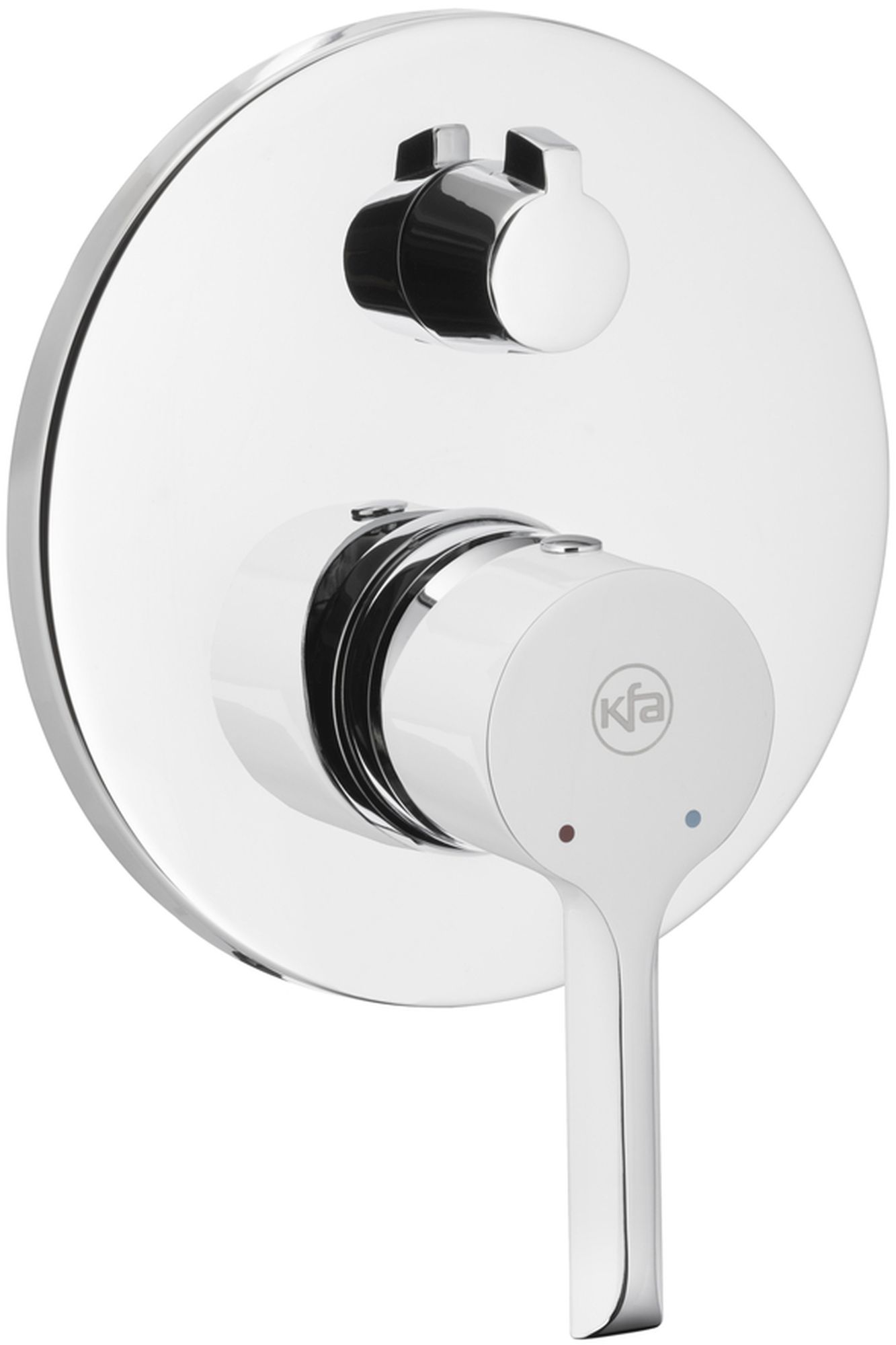 KFA Armatura Angelit bateria wannowo-prysznicowa podtynkowa chrom/biały 4729-410-40