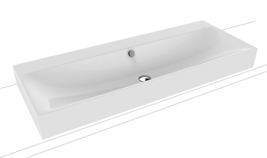 Kaldewei Silenio umywalka 90x46 cm nablatowa prostokątna model 3043 biała 904206003001