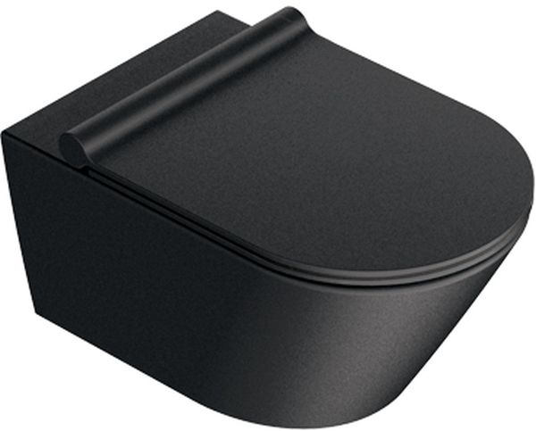 Catalano Zero miska WC wisząca bez kołnierza czarny mat 0111550022