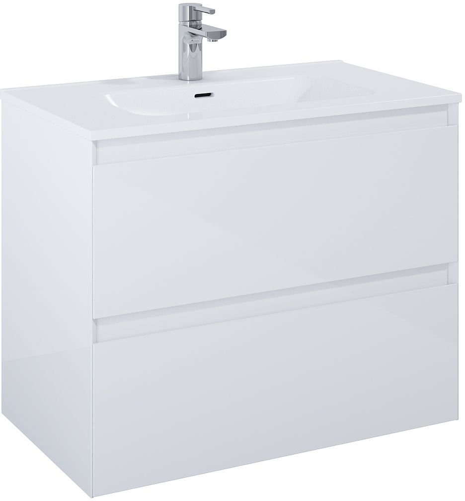 Elita Split szafka 80x45,8x63,5 cm podumywalkowa wisząca biały połysk RE010800058060