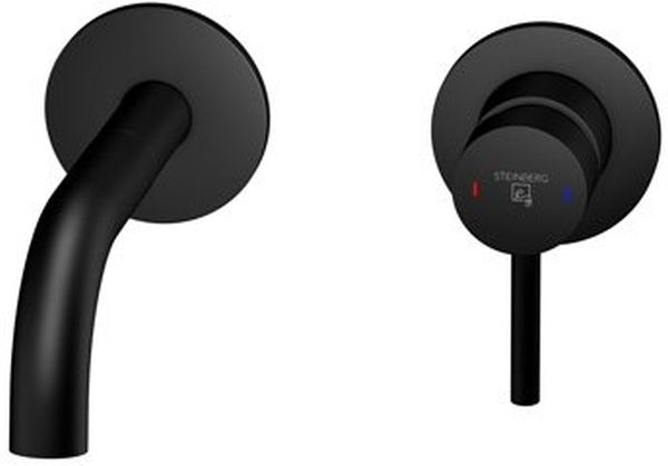 Steinberg 100 bateria umywalkowa podtynkowa czarny mat 10018043S