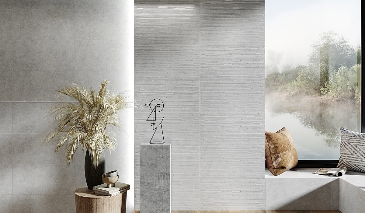 Opoczno Vidal grey satin płytka ścienna 29,8x59,8 cm szary połysk