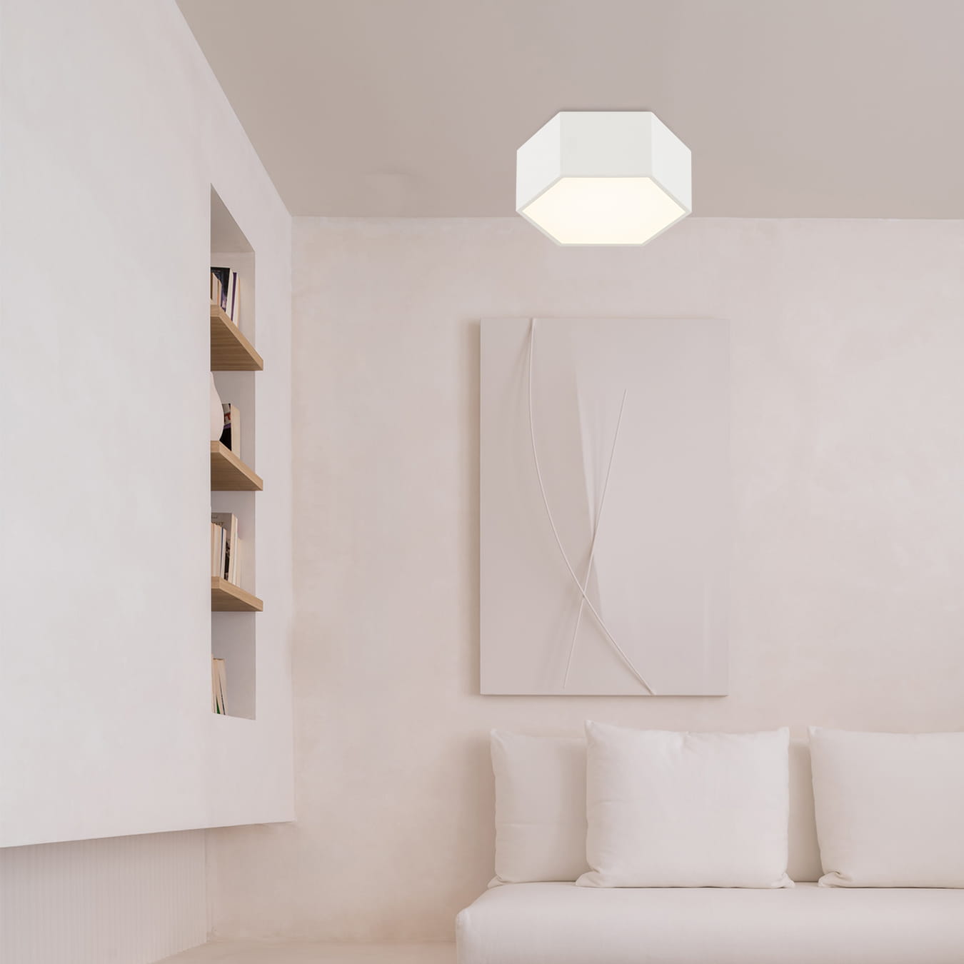 Argon Libero plafon 1x12 W biały 8781