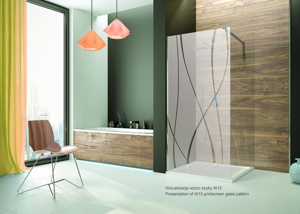 Sanplast TX drzwi prysznicowe 70 cm DD/TX5b-70 wnękowe srebrny błyszczący/sitodruk W15 600-271-1900-38-231