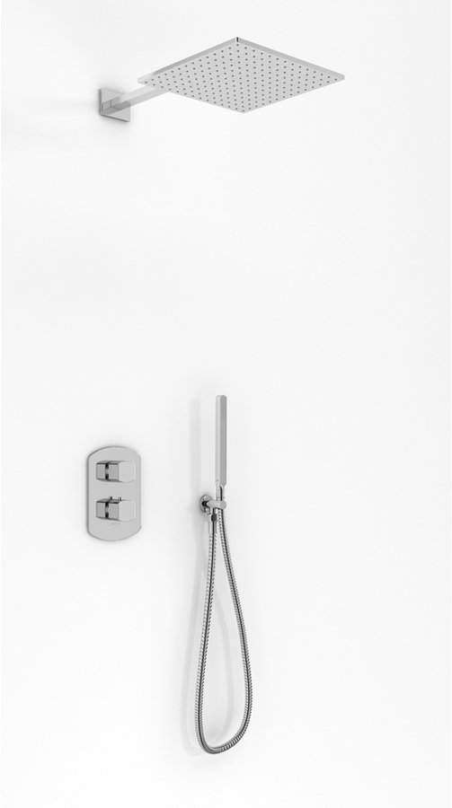 Kohlman Foxal zestaw prysznicowy podtynkowy z deszczownicą 20 cm chrom QW432FQ20
