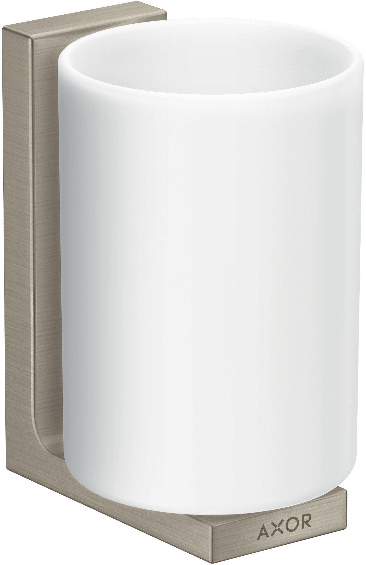 Axor Universal Rectangular kubek na szczoteczki do zębów ścienny nikiel szczotkowany 42604820