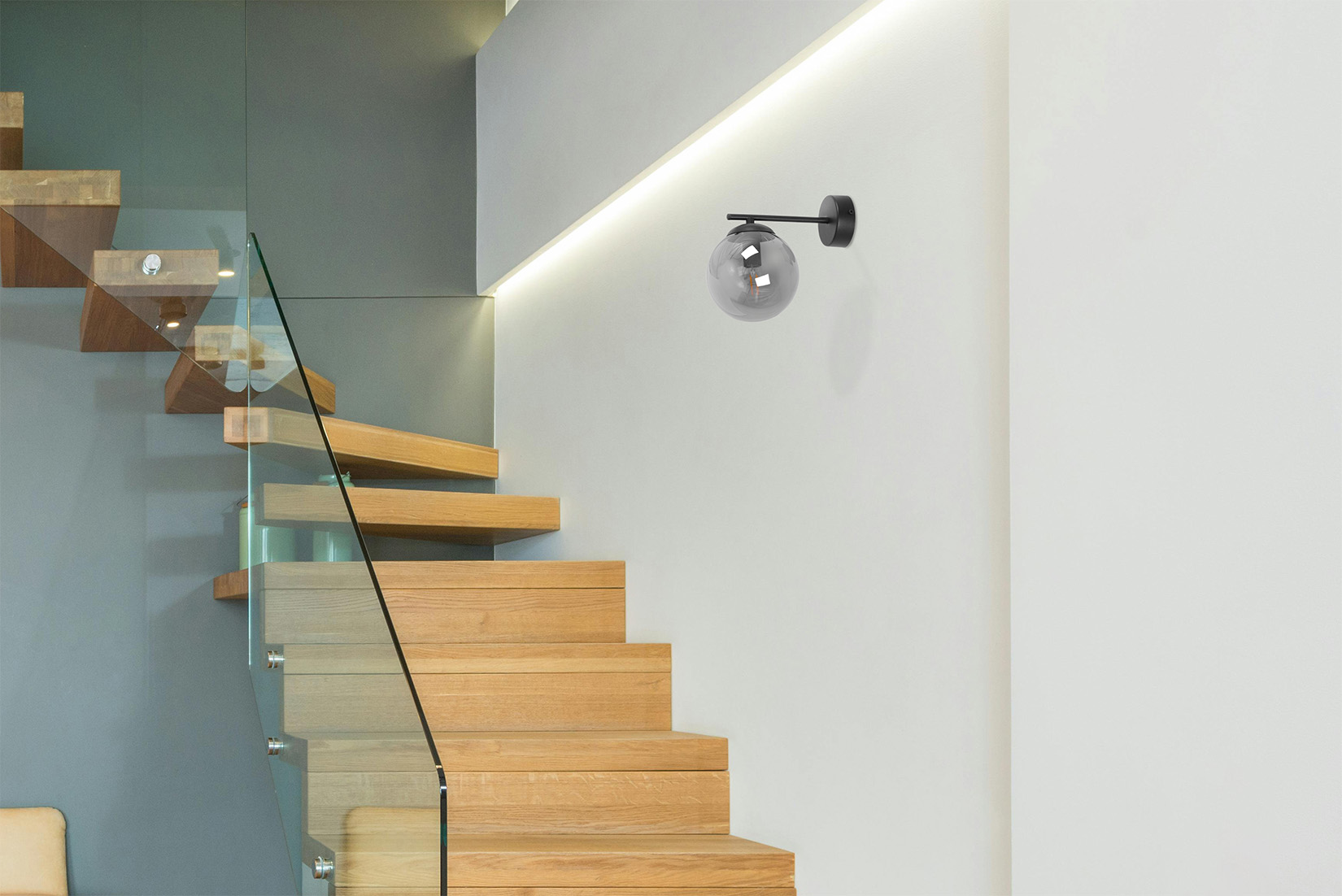 Kaja Gamma kinkiet 1x10 W czarny-grafitowy K-5307