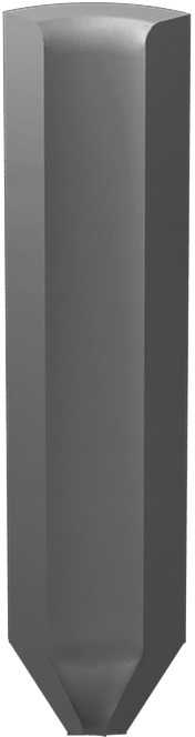 Paradyż Bazo profil 3x10 cm wewnętrzny ostry monokolor czarny mat