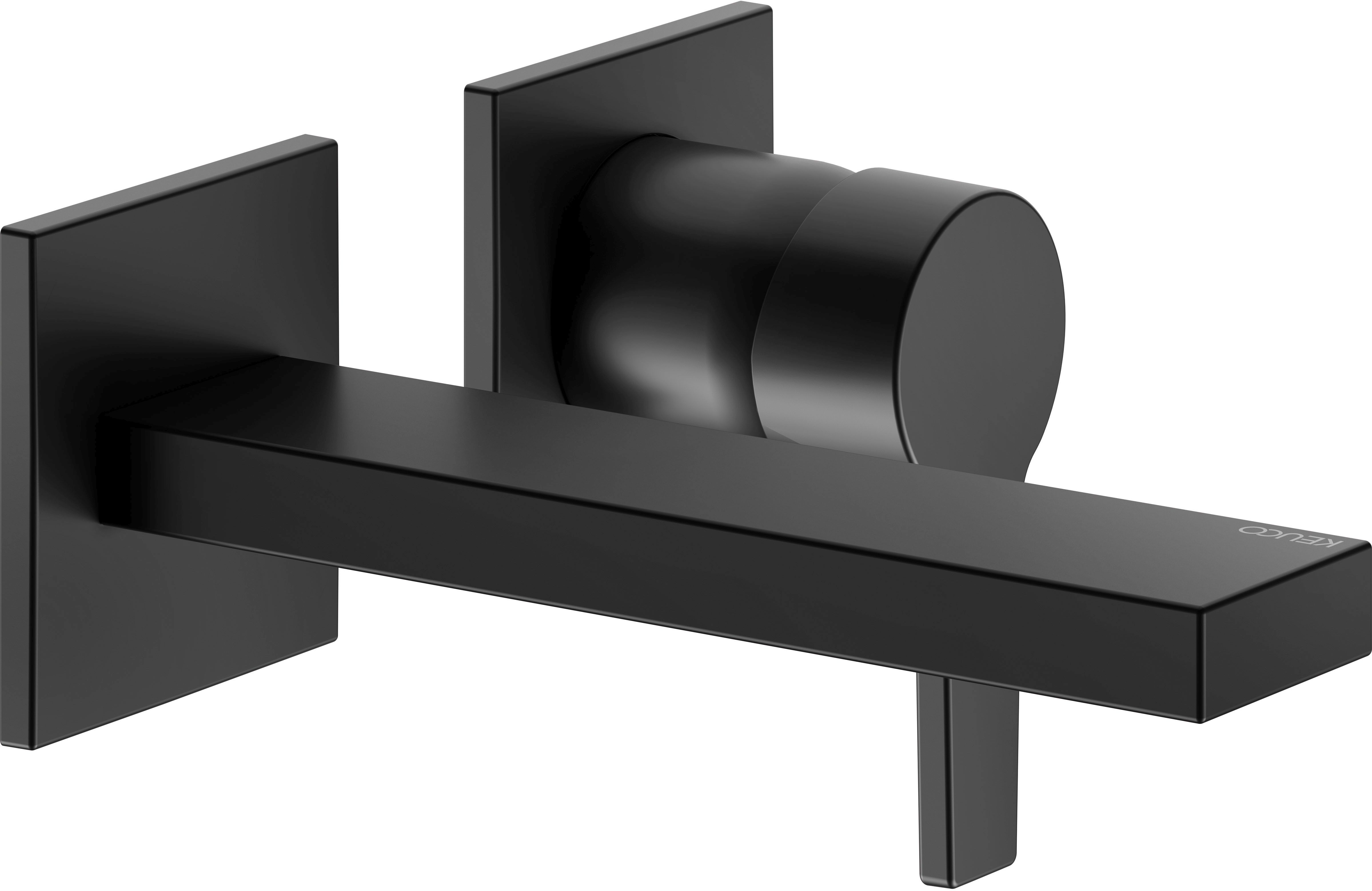 Keuco Edition 11 bateria umywalkowa podtynkowa czarny mat 51116370201