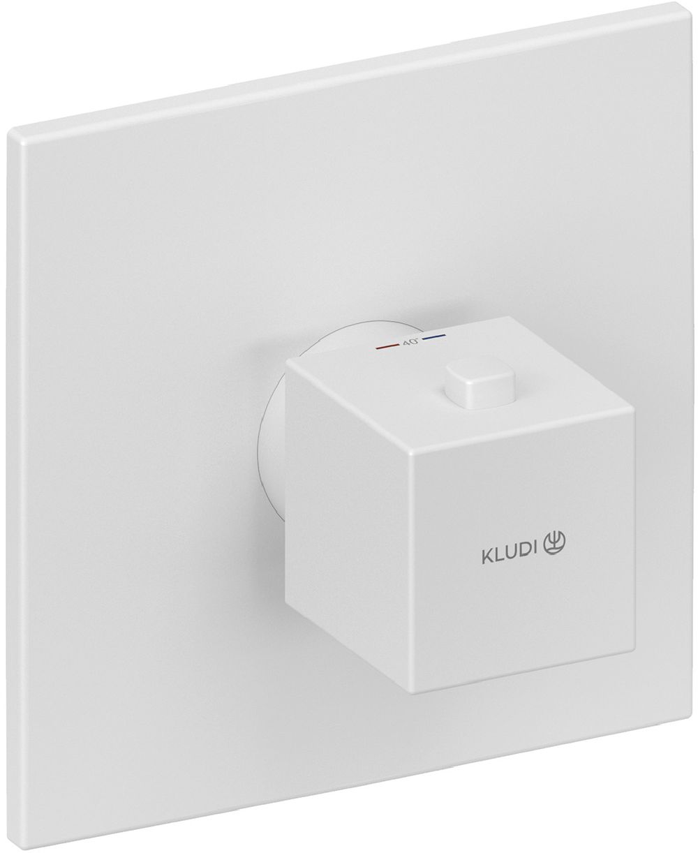 Kludi Decus bateria prysznicowa podtynkowa termostatyczna biała 547395375