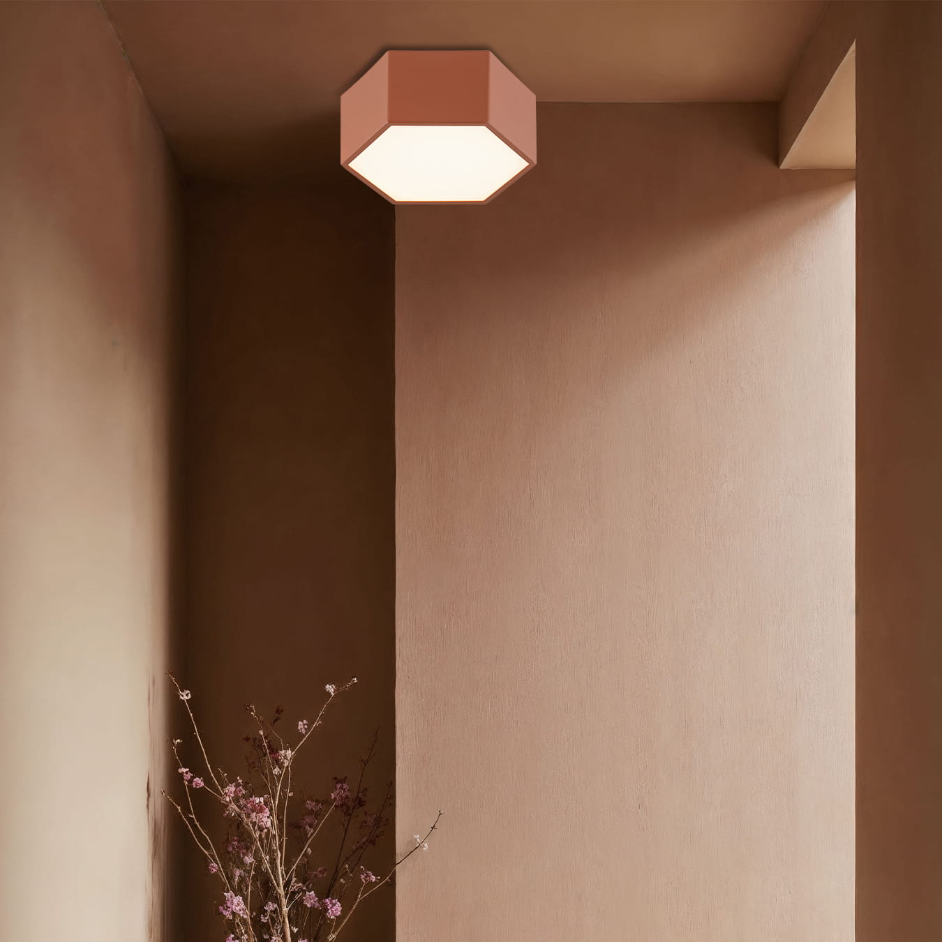 Argon Libero plafon 1x12 W brązowy 8783