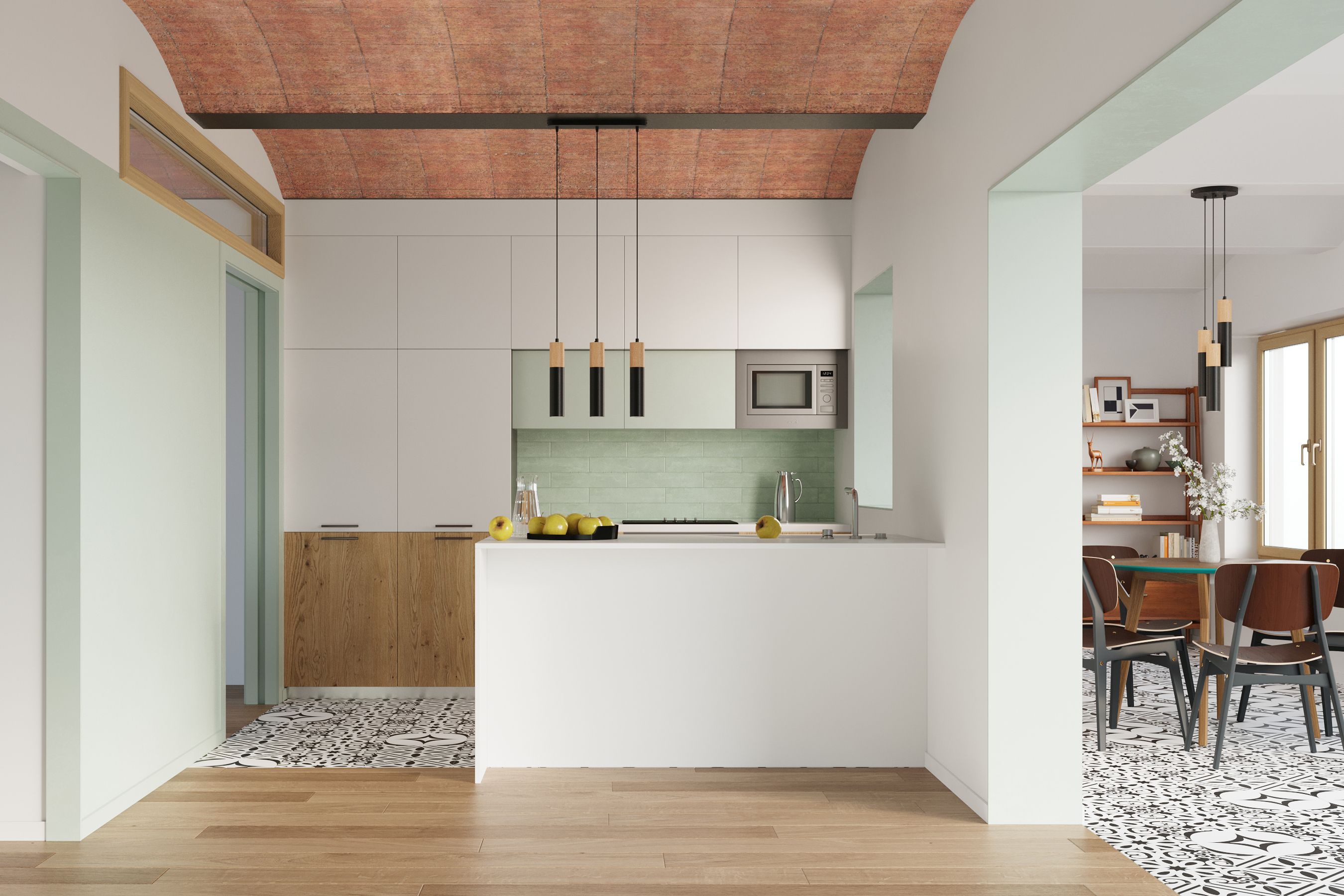 Sollux Lighting Pablo lampa wisząca 2x40W drewno/czarna SL.0633