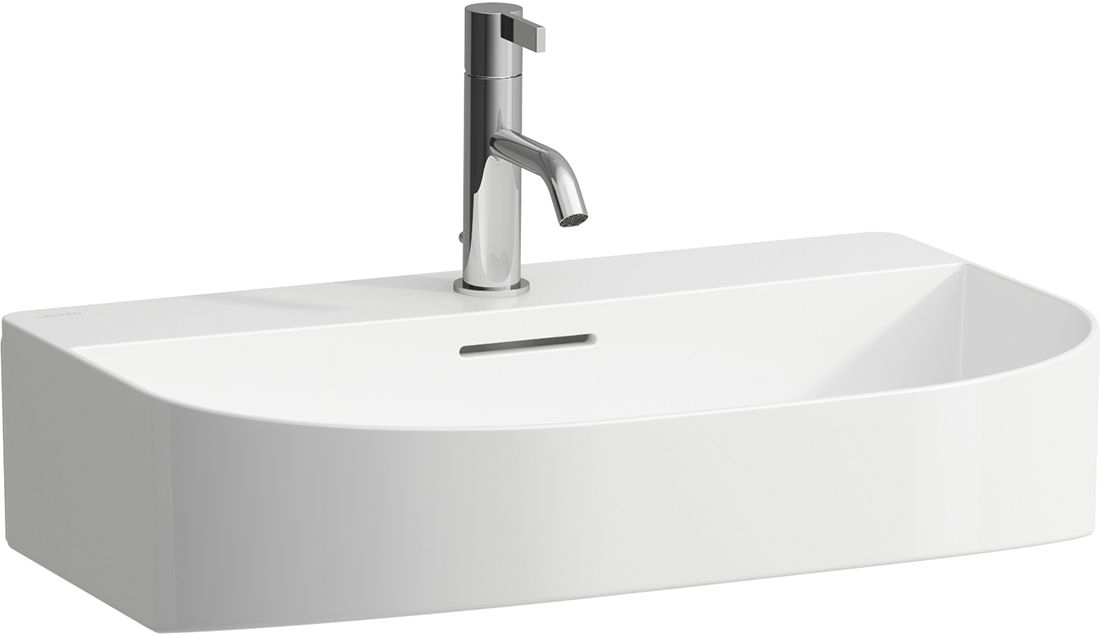 Laufen Sonar umywalka 60x42 cm półokrągła ścienna biała H8103420001041