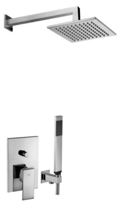 Paffoni Elle zestaw prysznicowy podtynkowy z deszczownicą 20 cm chrom EL015ZSC3ACR