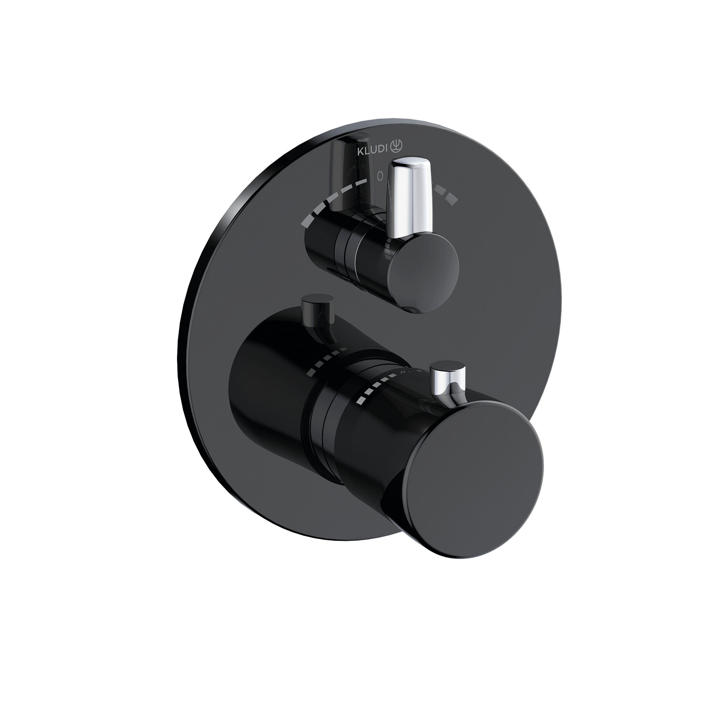Kludi Balance bateria wannowo-prysznicowa podtynkowa termostatyczna czarna 528108775