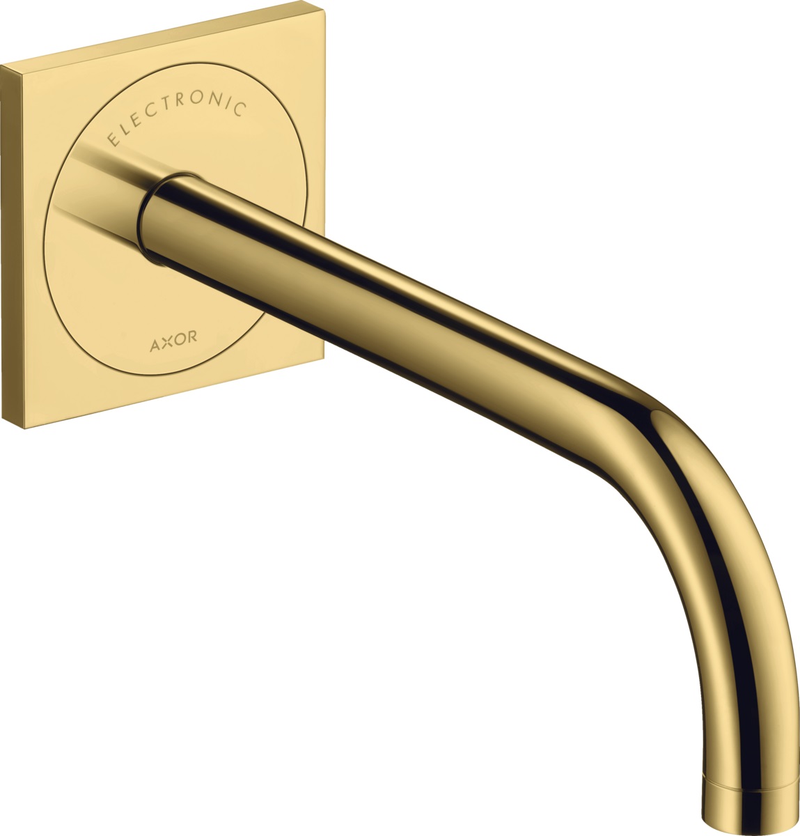Axor Uno2 bateria umywalkowa podtynkowa elektroniczna EcoSmart złoty optyczny polerowany 38120990