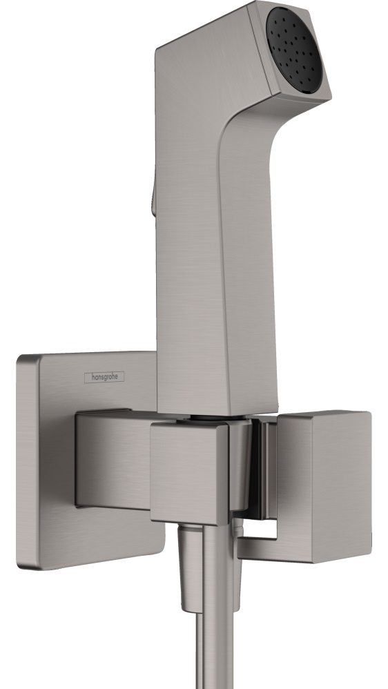 Hansgrohe Bidette bateria bidetowa z zestawem prysznicowym podtynkowa czarny chrom szczotkowany 29233340 - Wysyłka w 24h