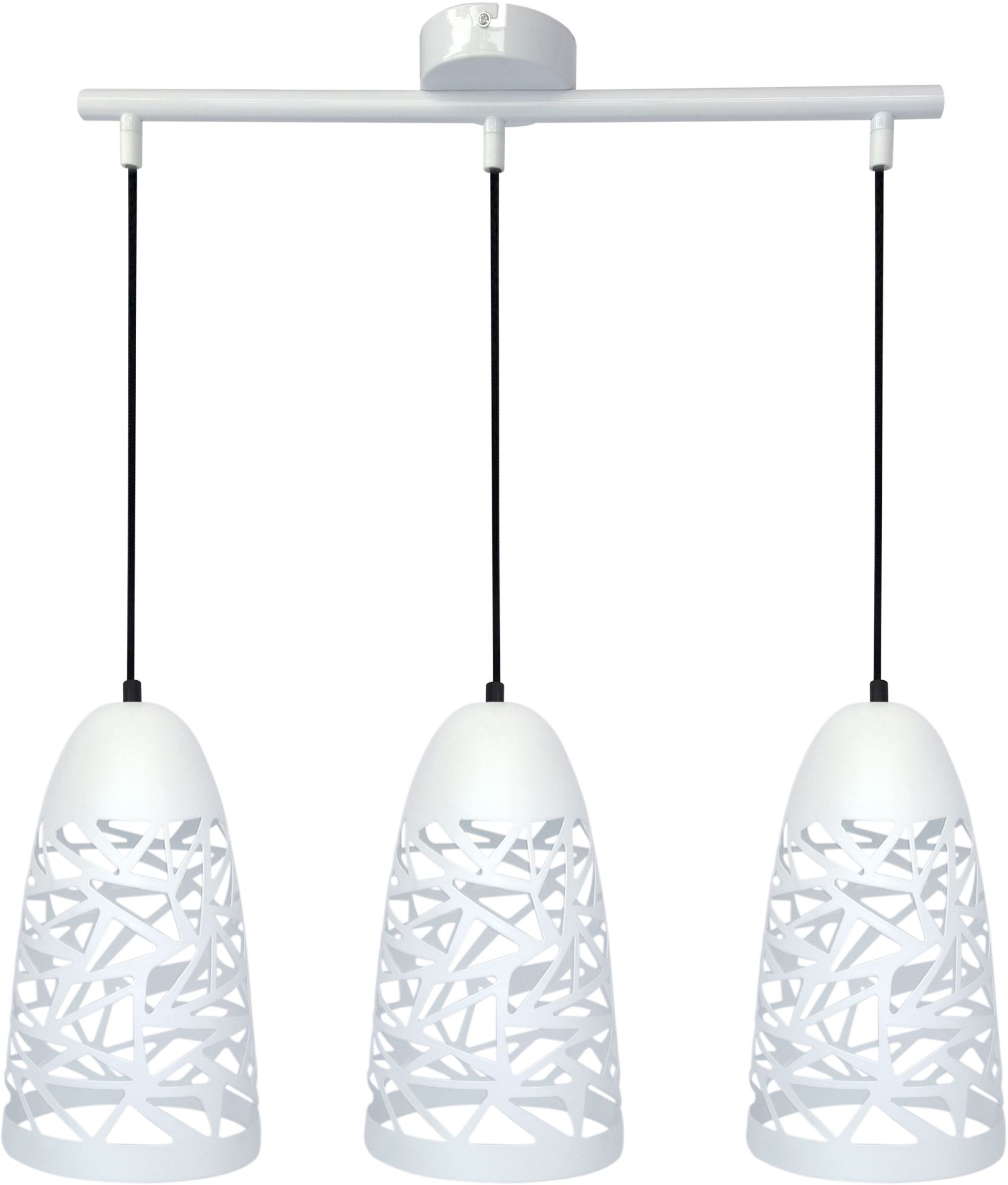 Candellux Sabrin lampa wisząca 3x60W biała 33-54876