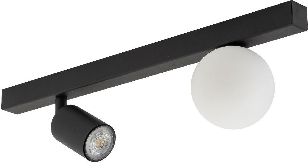 TK Lighting Vox lampa podsufitowa 2x10 W czarna 10000