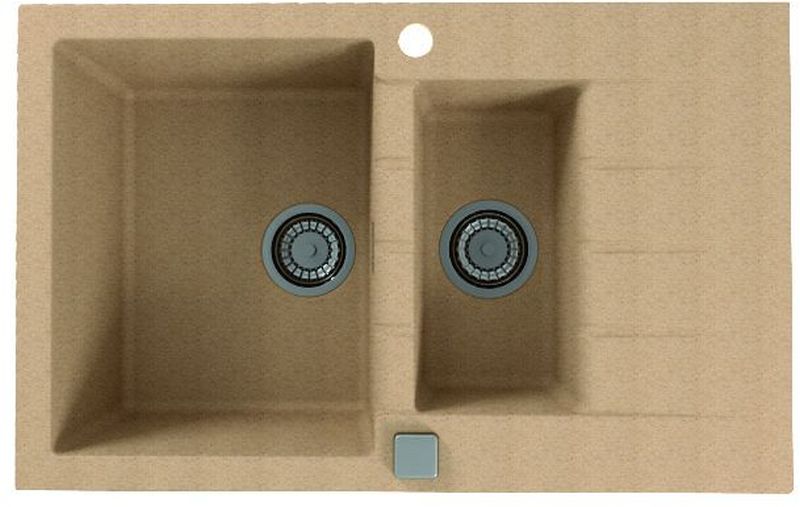 Alveus Cadit 70 zlewozmywak 79x50 cm Granital beżowy 1131359