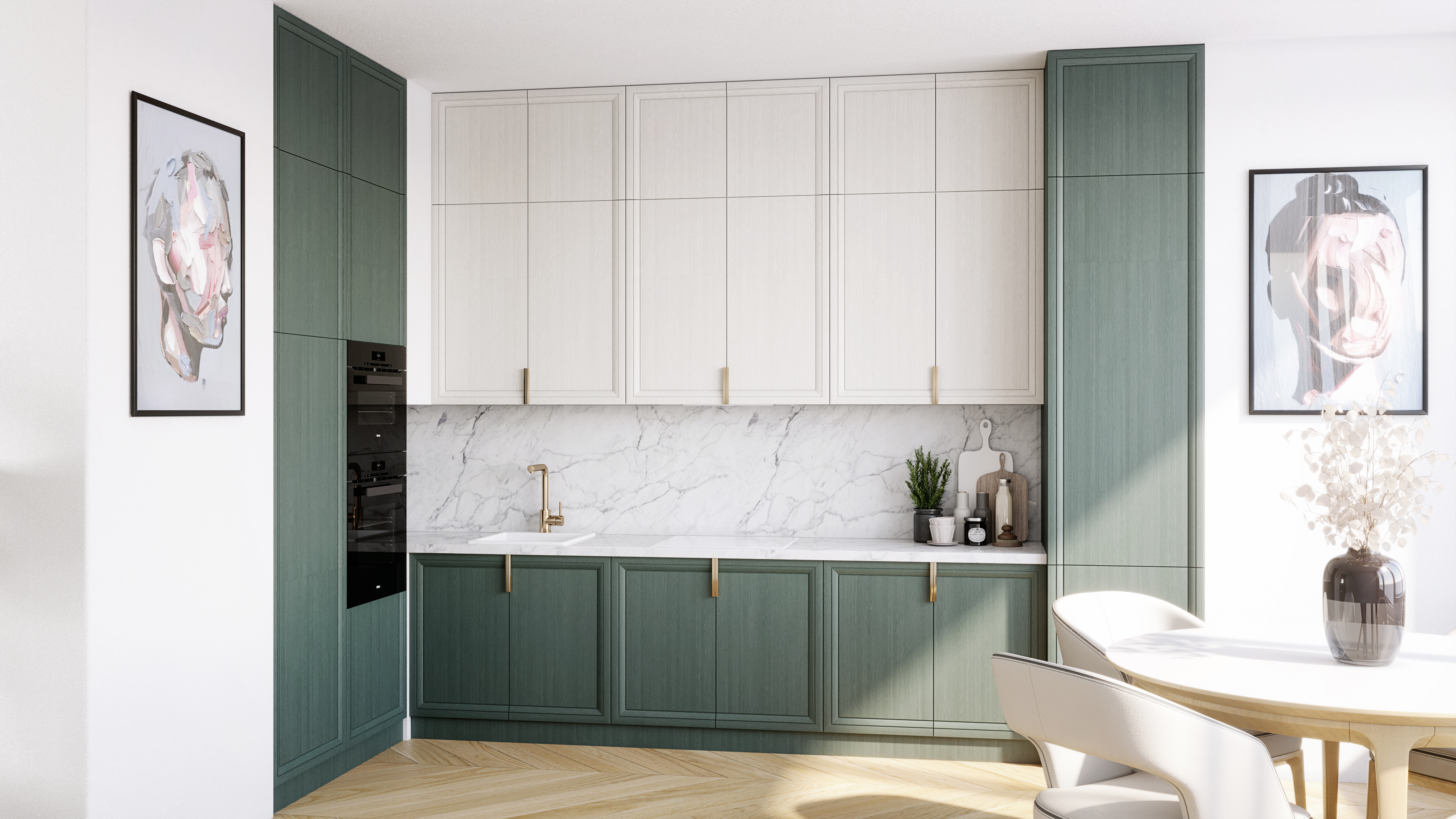 Globalo Design Viledo okap kuchenny 59,8 cm podszafkowy biały VILEDO_60_1_WHITE