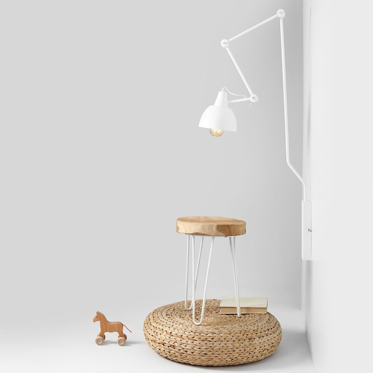 Aldex Aida kinkiet 1x60 W biały 814C1