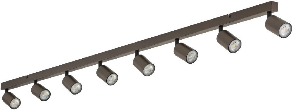 TK Lighting Top lampa podsufitowa 8x10 W brązowa 6184