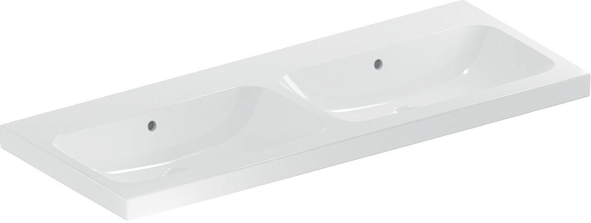 Geberit iCon Light umywalka 120x48 cm podwójna prostokątna KeraTect biała 501.838.00.4