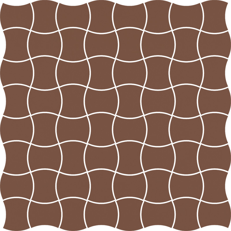 Paradyż Modernizm mozaika ścienno-podłogowa 30,9x30,9 cm prasowana brązowa