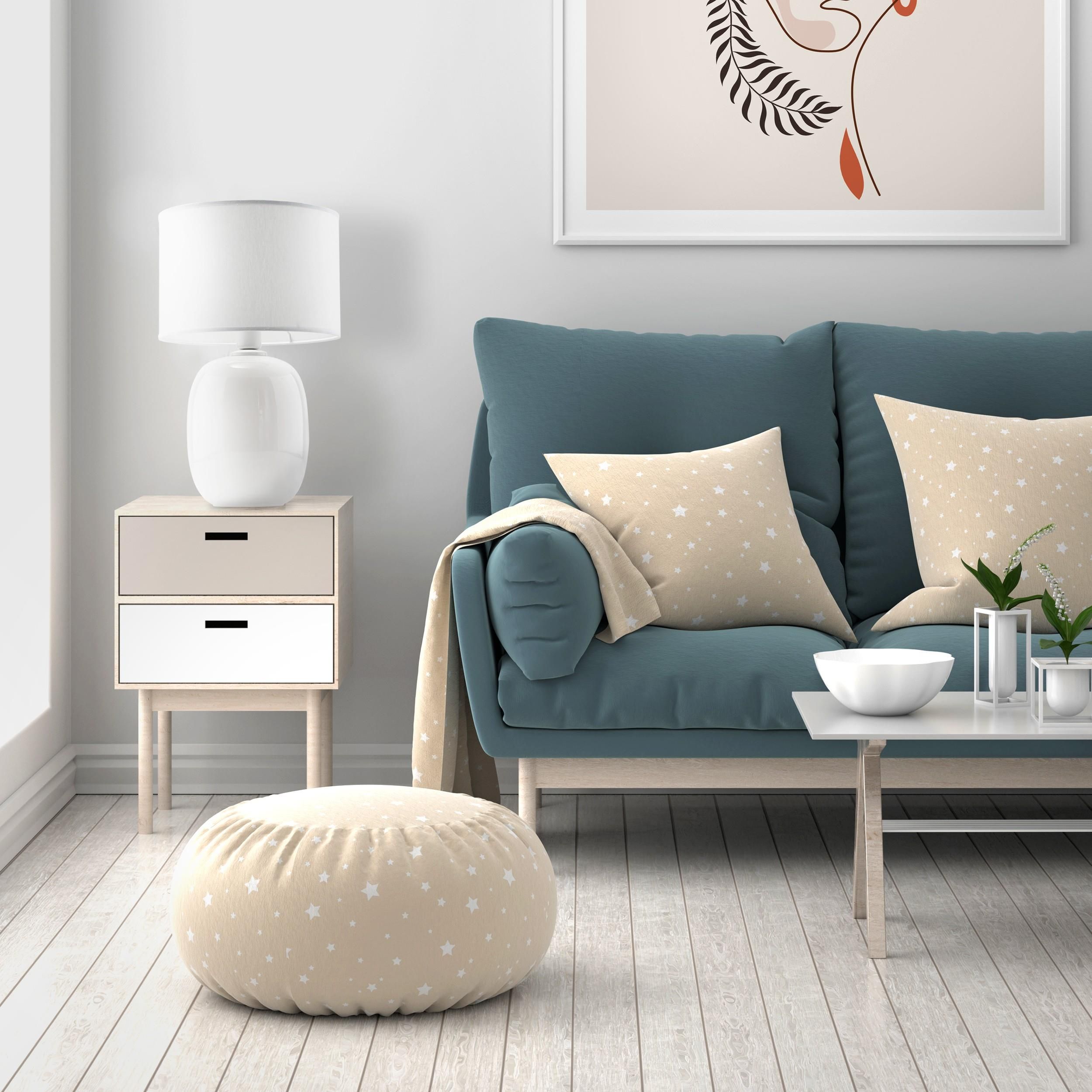 TK Lighting Melody lampa stołowa 1x15W biały 5985