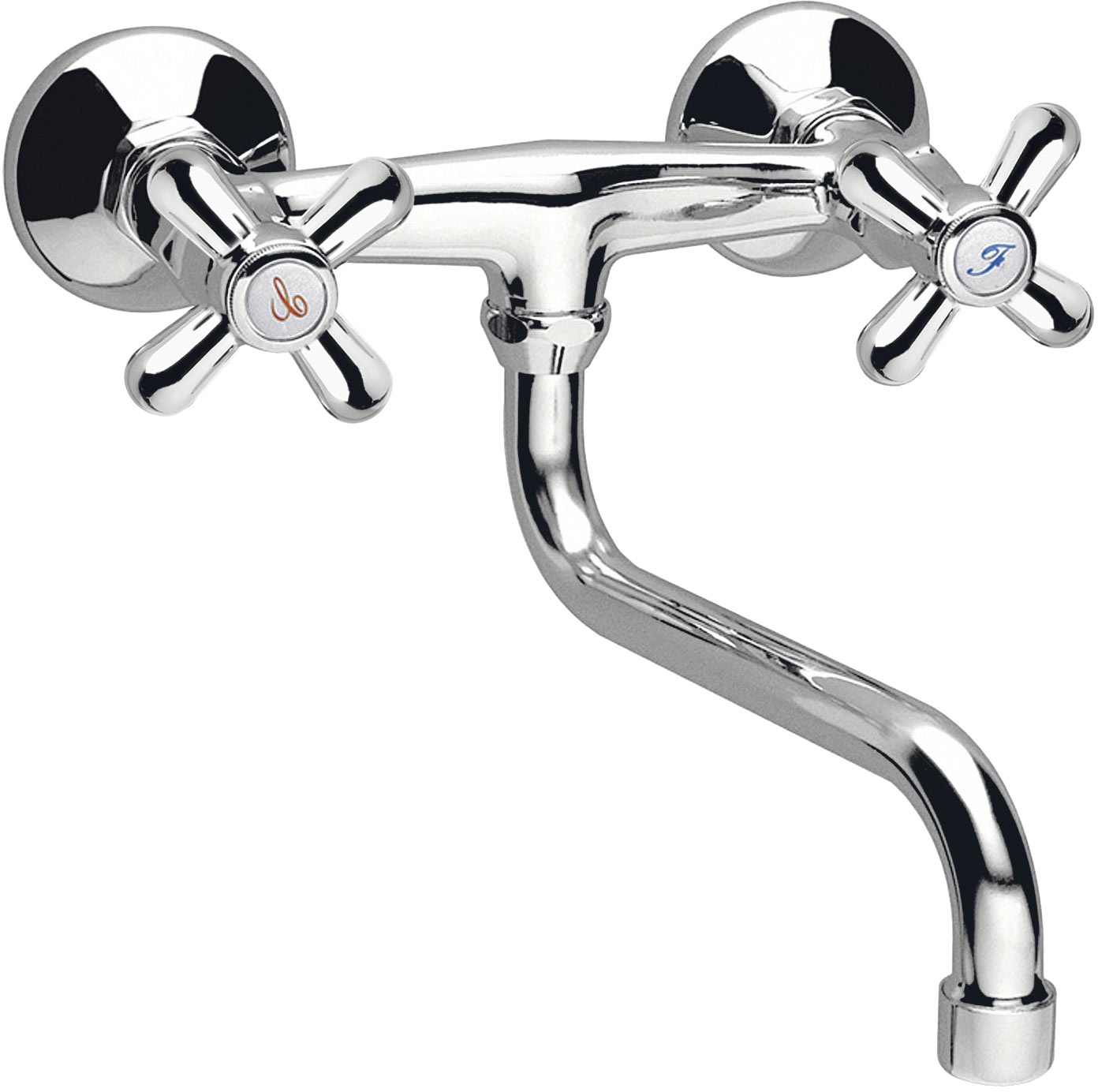 Ferro Retro bateria kuchenna ścienna chrom XR5 - Wysyłka w 24h