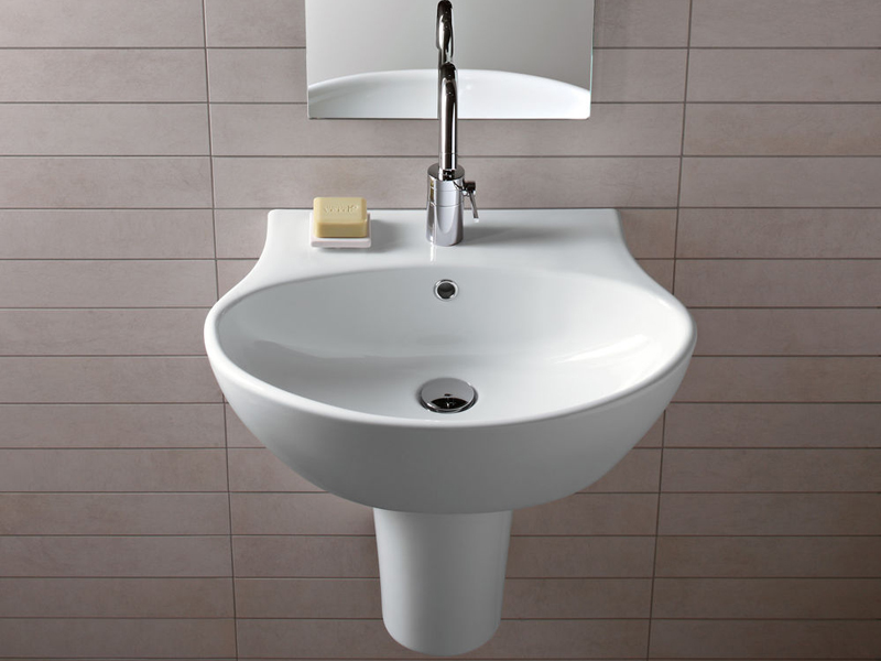 Hatria Nido półpostument do umywalki biały Y0R601